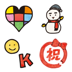 [LINE絵文字] 毎日使える！シンプルで便利な絵文字の画像
