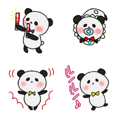 [LINE絵文字] ▶動く！推し活パンダの絵文字♪【修正版】の画像