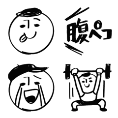 [LINE絵文字] シュールなサインペン画【秋編絵文字】の画像