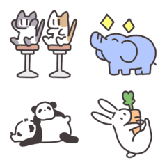 [LINE絵文字] 出没！ゆるかわアニマルの画像