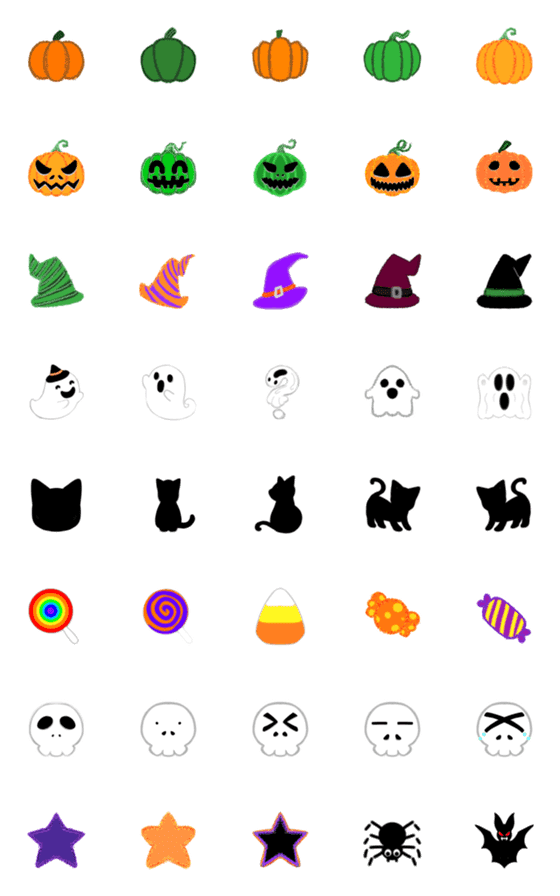 [LINE絵文字]ハロウィン（2023）の画像一覧