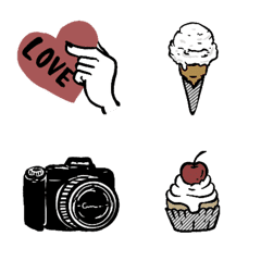 [LINE絵文字] レディなシンプルスタンプの画像