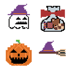 [LINE絵文字] ドット絵★ハロウィンの画像