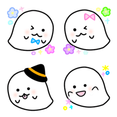 [LINE絵文字] おばけ☆ハロウィンにも使える絵文字の画像