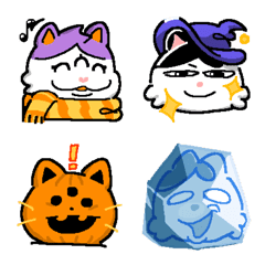 [LINE絵文字] キギの猫フレンズ(秋冬)の画像