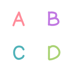 [LINE絵文字] Emoji english letters v.2の画像