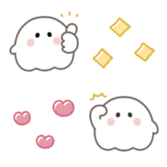 [LINE絵文字] ♡かわいいおばけ♡静止版☺︎の画像