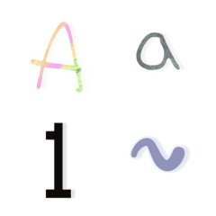 [LINE絵文字] A and 1の画像