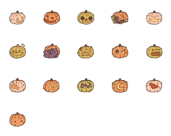[LINE絵文字]かぼちゃの気持ちの画像一覧