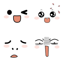 [LINE絵文字] Cheeks Pink animated Emoji 3の画像