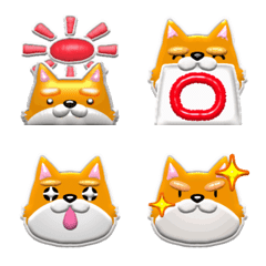 [LINE絵文字] ぷくぷくわんこの画像