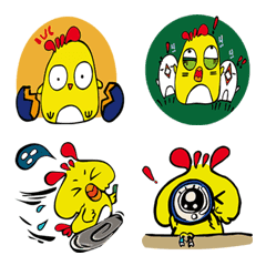 [LINE絵文字] Chicken's daily lifeの画像