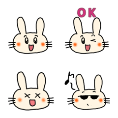 [LINE絵文字] うさぎのウサコ。の絵文字の画像