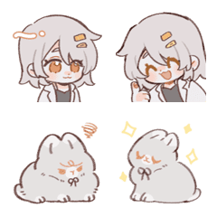 [LINE絵文字] Furball is a little rabbitの画像