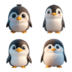 [LINE絵文字] Adorable Penguin Family Vol.4の画像