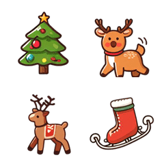 [LINE絵文字] happy merry christmas santa snowman_03の画像