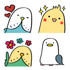 [LINE絵文字] キョダインコちゃんとワールドバードEMOJIの画像