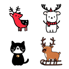 happy merry christmas santa snowman_20の絵文字メイン画像