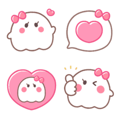 ▶︎動く♡かわいいおばけ♡女の子♡の絵文字メイン画像