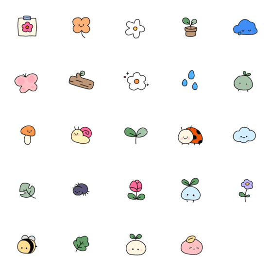 [LINE絵文字]Little Gardenの画像一覧