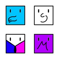 [LINE絵文字] english emoticon square 2023 LET'S DRAWの画像