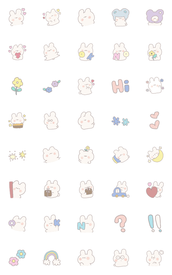 [LINE絵文字]Emoji cute *;の画像一覧