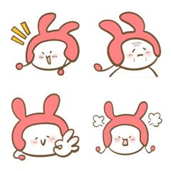 [LINE絵文字] Bun with bunny earsの画像