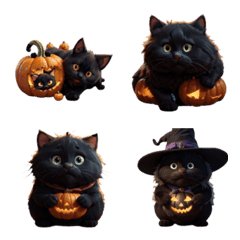 [LINE絵文字] Cat Halloweenの画像