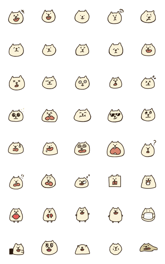 [LINE絵文字]Steamed bun hamsterの画像一覧