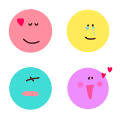 【カラフルにこにこset】の絵文字メイン画像