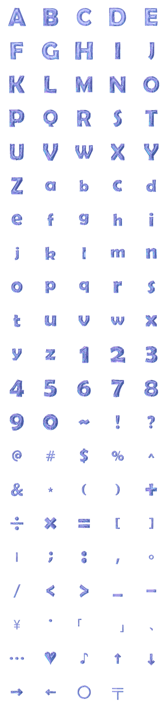 [LINE絵文字]laser char ABC123 -2の画像一覧