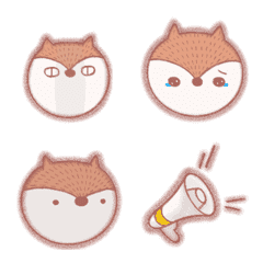 [LINE絵文字] lil squirrel_ cute emojiの画像