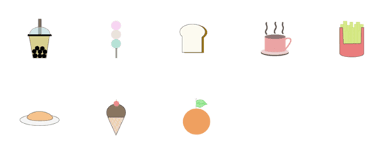 [LINE絵文字]Food is yummyの画像一覧