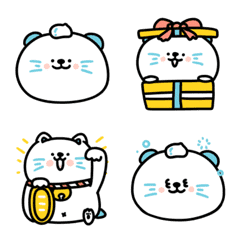[LINE絵文字] Cream Otter Animated Emoji No.1の画像