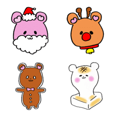 [LINE絵文字] ♡PINKUMA2〜冬ver.〜の画像