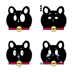 [LINE絵文字] It's a black catの画像
