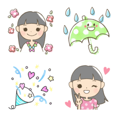 [LINE絵文字] move▷ポップで可愛い絵文字の画像