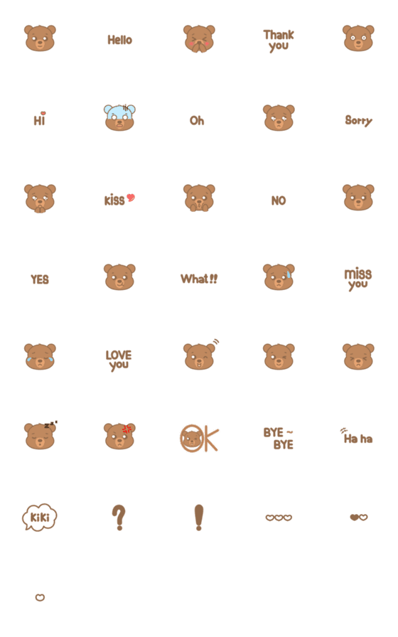 [LINE絵文字]Barry Bearの画像一覧
