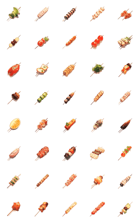 [LINE絵文字]BBQ emojiの画像一覧