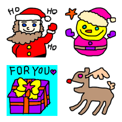 [LINE絵文字] ゆるっと可愛い Xmas絵文字の画像