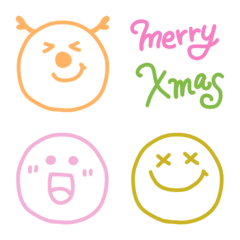 [LINE絵文字] にこちゃんの冬♥クリスマス・あけおめの画像