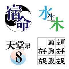 [LINE絵文字] 五行陰陽 -2- 宿命の画像