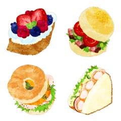 [LINE絵文字] いろいろサンドイッチの絵文字 その3の画像