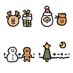 [LINE絵文字] new クリスマス ゆきだるま つながる罫線の画像