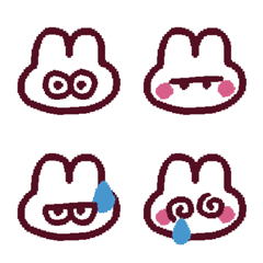 もっと！うさぎのきもち(2)の絵文字メイン画像