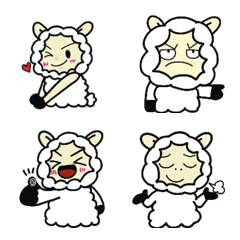 [LINE絵文字] Cute little sheep1の画像