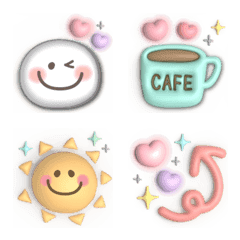 [LINE絵文字] ふんわりカワイイ♡ぷっくりスマイルの画像