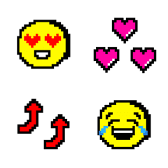 [LINE絵文字] 使える♡ドット絵EMOJIの画像