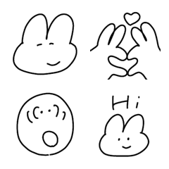 シンプルな毎日使える落書き絵文字37の絵文字メイン画像