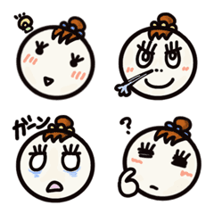 [LINE絵文字] 毎日使えるかわいい顔文字(ママ・OL・学生)の画像